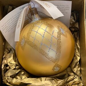 Waterford Gold and Silver Holiday Ornament